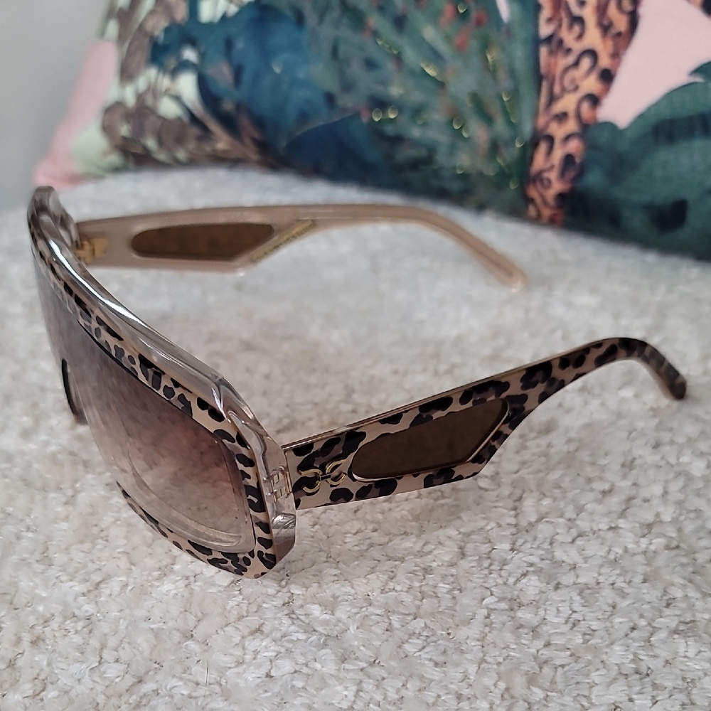 Leopard Print Vintage Sunglasses